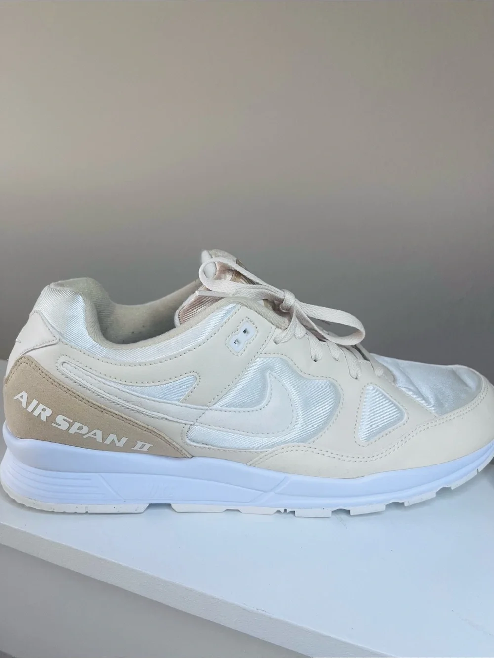 Nike Air Span II Men  Cream & White Sneaker